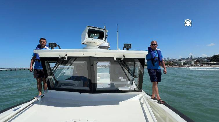 Denize girenleri havadan, karadan ve denizden uyardılar - Resim: 12